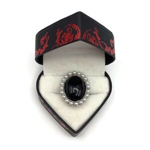 BLACK Stone Guess Pearl Ring